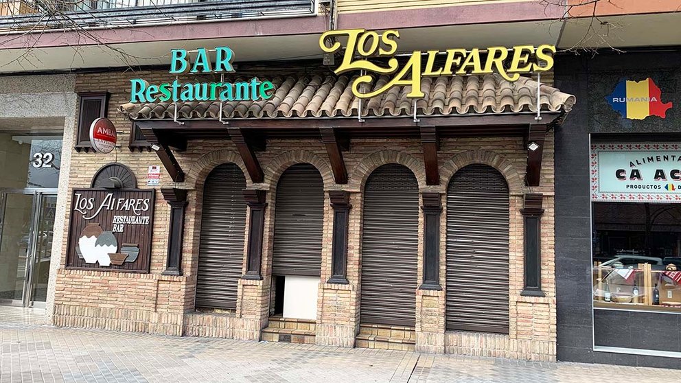 Fachada del restaurante Los Alfares en Pamplona. Navarra.com