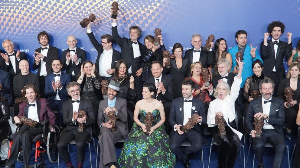 Foto de los premiados de los Premios Goya 2023