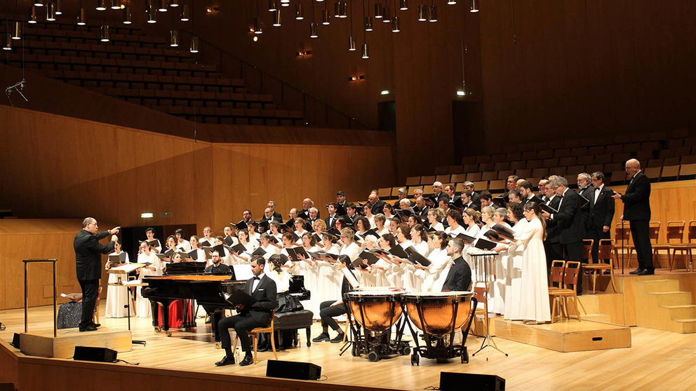 Concierto del Orfeón Pamplonés en el Auditorio de Zaragoza. ORFEÓN PAMPLONÉS