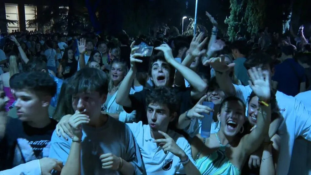 Imagen de archivo de cientos de jóvenes en una discoteca de Mallorca.