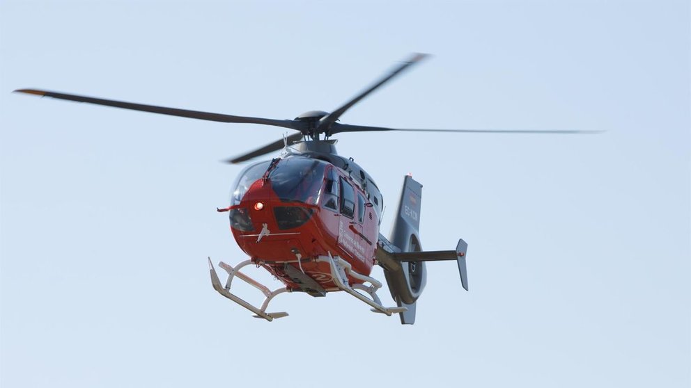 Foto de archivo de un helicóptero medicalizado del Gobierno de Navarra - 112 SOS NAVARRA