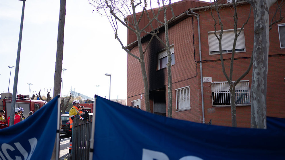Edificio incendiado en Rubí.
EUROPA PRESS / PAU VENTEO