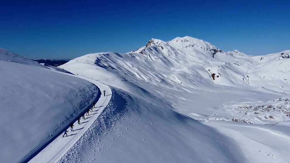 Imagen de archivo de la pista de esquí Larra - Belagua en Navarra durante la temporada de invierno. CEDIDA