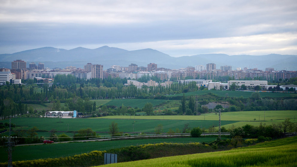 Vista de Donapea, zona donde se prevén modificaciones urbanísticas. PABLO LASAOSA