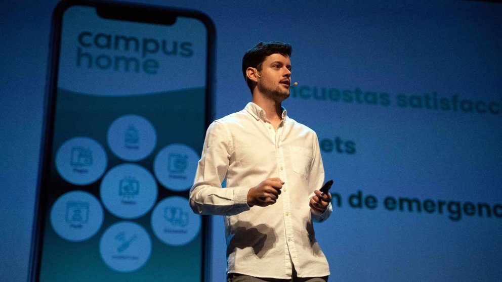 Nicolás Iribas, miembro del equipo directivo de CampusHome, la empresa líder en Navarra en alojamiento de estudiantes. CEDIDA