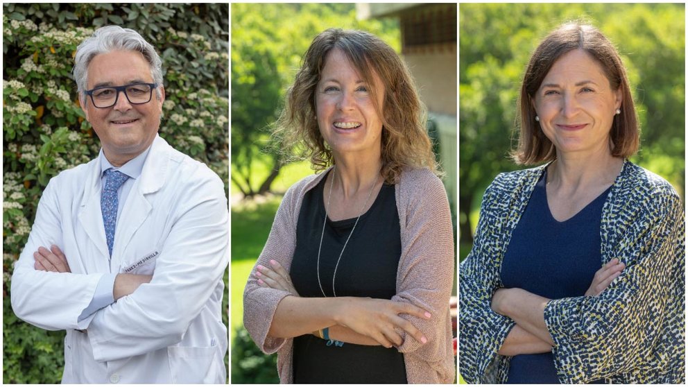 Ana Choperena, Carolina Ugarte y Alberto Pérez Mediavilla, nuevos decanos de la Universidad de Navarra. UNIVERSIDAD DE NAVARRA