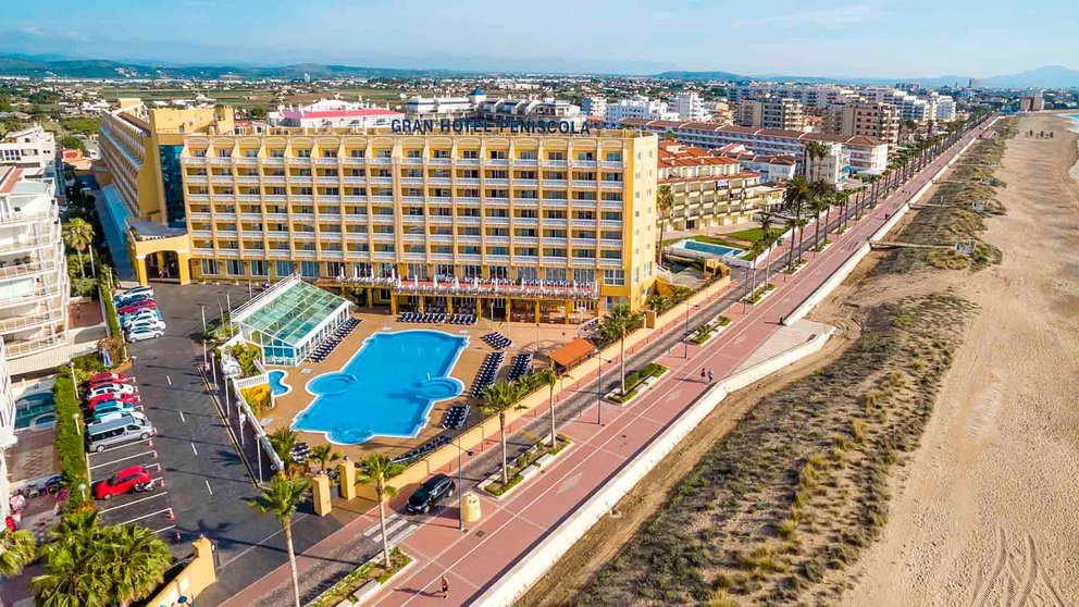 Vista aérea del Gran Hotel Peñíscola. Granhotel peniscola.com