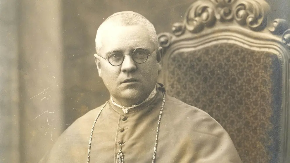 Retrato del obispo Manuel Irurita. Archivo fotogr&aacute;fico Ayuntamiento de Pamplona.