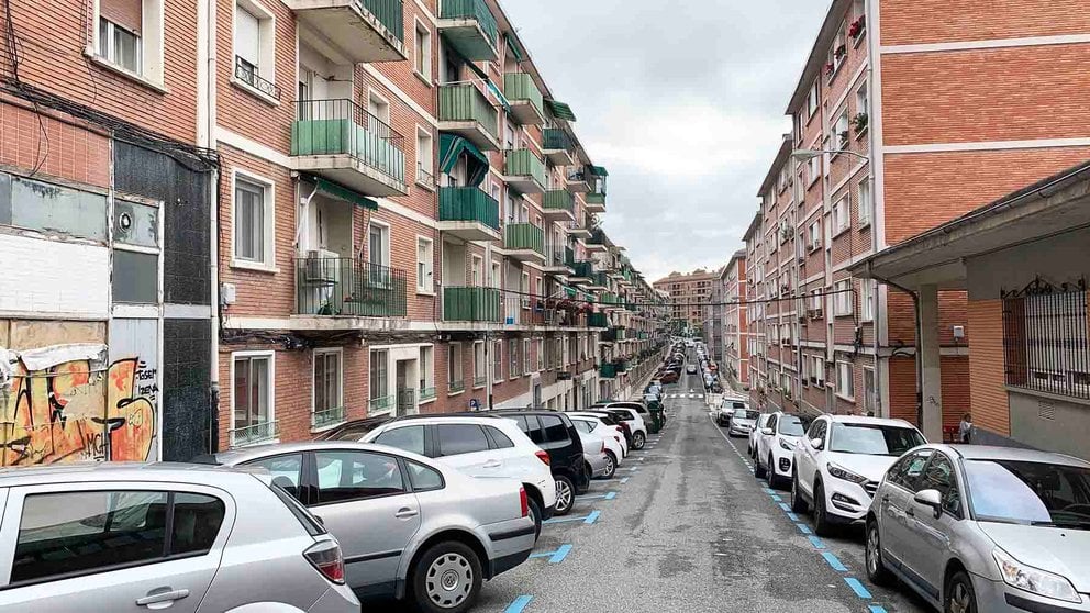 La calle Goroabe en el barrio de la Milagrosa en Pamplona. Navarra.com