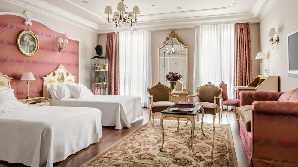 Vista de la habitación Hemingway en el Gran Hotel La Perla. CEDIDA