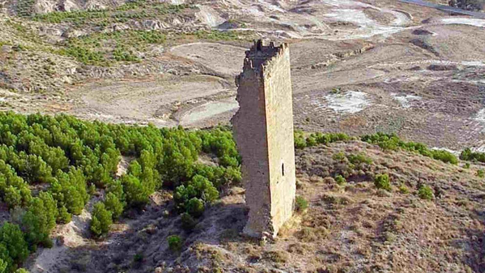 La Torre de Santacara es el último vestigio de lo que fue una importante fortaleza defensiva del Reino de Navarra. AYUNTAMIENTO DE SANTACARA