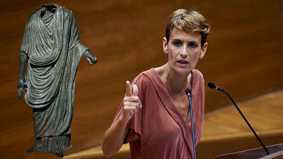 El Gobierno de Navarra, liderado por María Chivite, se gasta más de medio millón de euros en una escultura romana. NAVARRA.COM