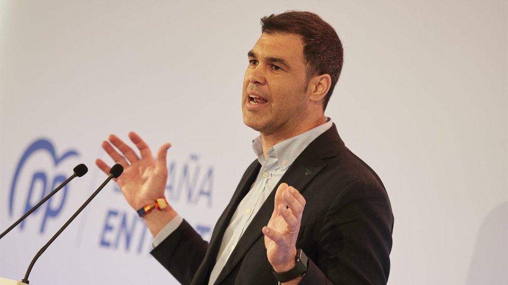 El presidente del Partido Popular de Navarra, Javier García. - EDUARDO SANZ - EUROPA PRESS