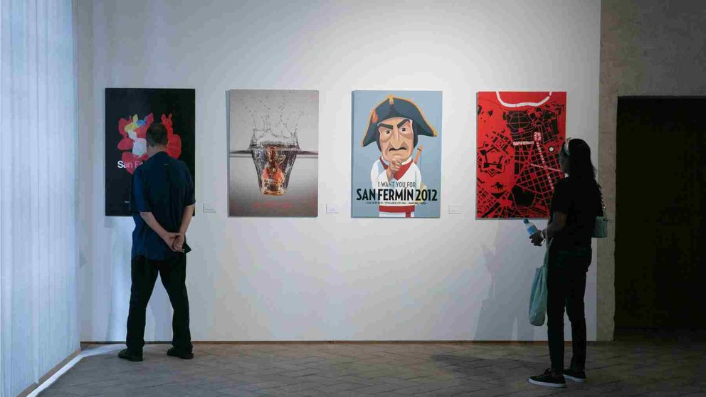 Exposición de carteles de San Fermín en el palacio del Condestable. AYUNTAMIENTO DE PAMPLONA