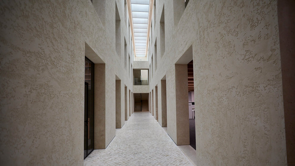 Inauguración de la nueva sede de la Mancomunidad de la Comarca de Pamplona, en el espacio que anteriormente ocupaba el Convento de las Salesas en el paseo del Doctor Arazuri de Pamplona. IÑIGO ALZUGARAY