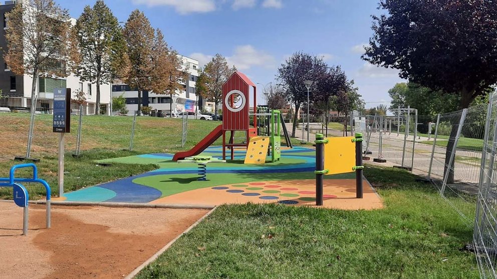 Nuevo parque infantil en el Parque Queiles en Tudela. AYUNTAMIENTO DE TUDELA