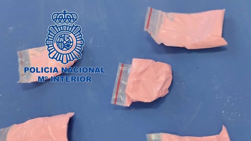 La 'cocaína rosa' intervenida. - POLICÍA NACIONAL