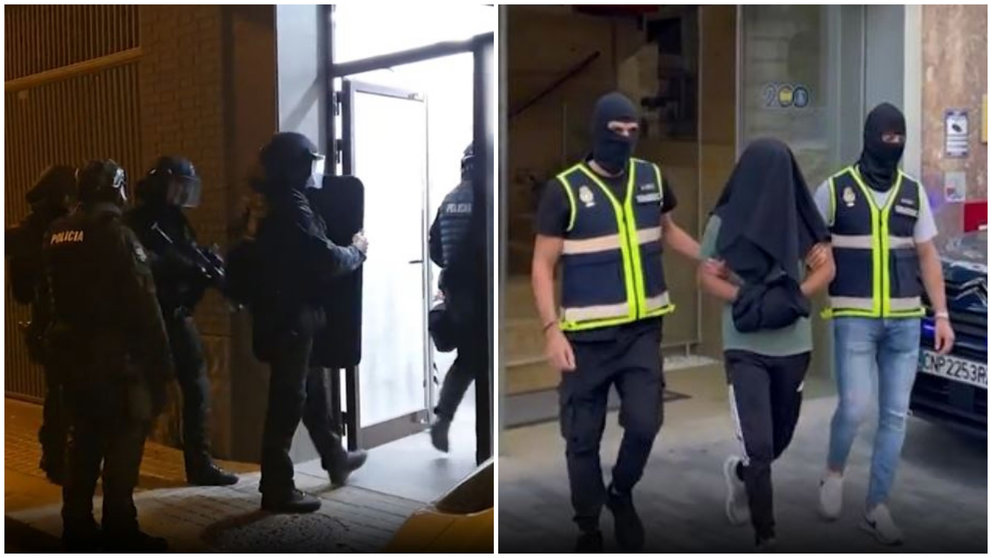 Detenido en Pamplona un joven con cientos de manuales de elaboración de explosivos para la autocapacitación yihadista. POLICÍA NACIONAL