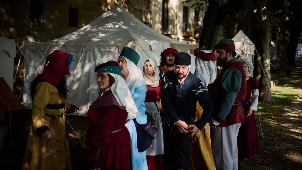 Recreación histórica de un campamento medieval con motivo de la celebración de los 600 años del Privilegio de la Unión. PABLO LASAOSA
