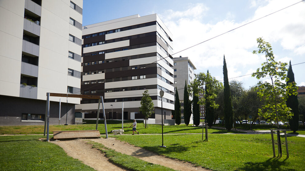 Parque infantil en Ripagaina. IÑIGO ALZUGARAY