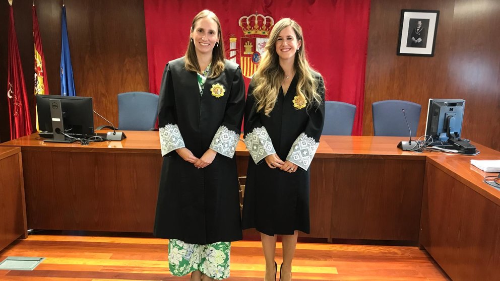 Irene Carrau Sancho y Amaia Ganuza Caballero han prometido sus cargos como nuevas magistradas en un acto celebrado ante la Sala de Gobierno del Tribunal Superior de Justicia de Navarra (TSJN). CEDIDA