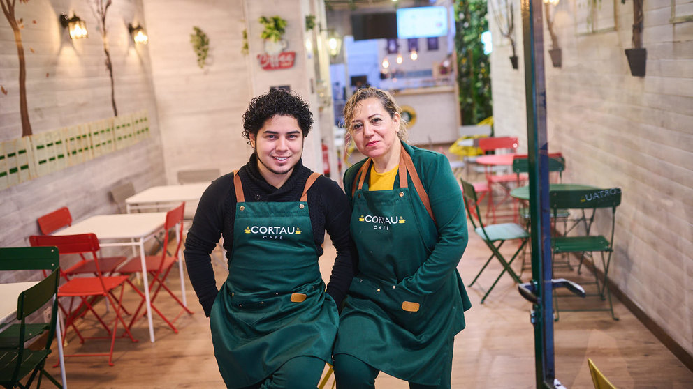 Roldison e Isabel, de Café Cortau, nueva cafetería en la calle Mercaderes 14. PABLO LASAOSA
