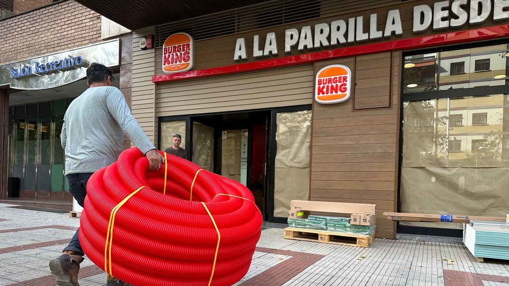 Restaurante Burger King en la avenida Sancho el Fuerte de Pamplona. NAVARRA.COM