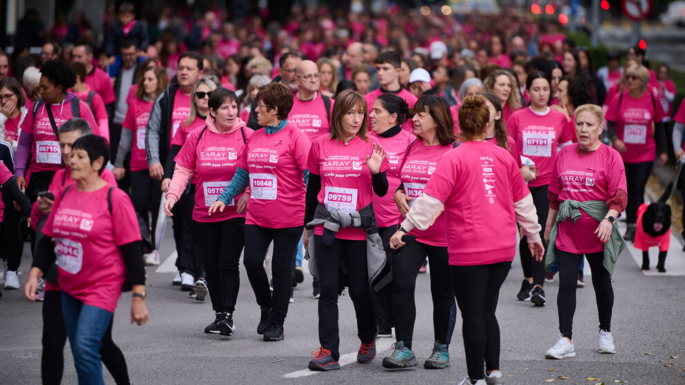 12 edición de la carrera solidaria de Saray por las calles de Pamplona. PABLO LASAOSA