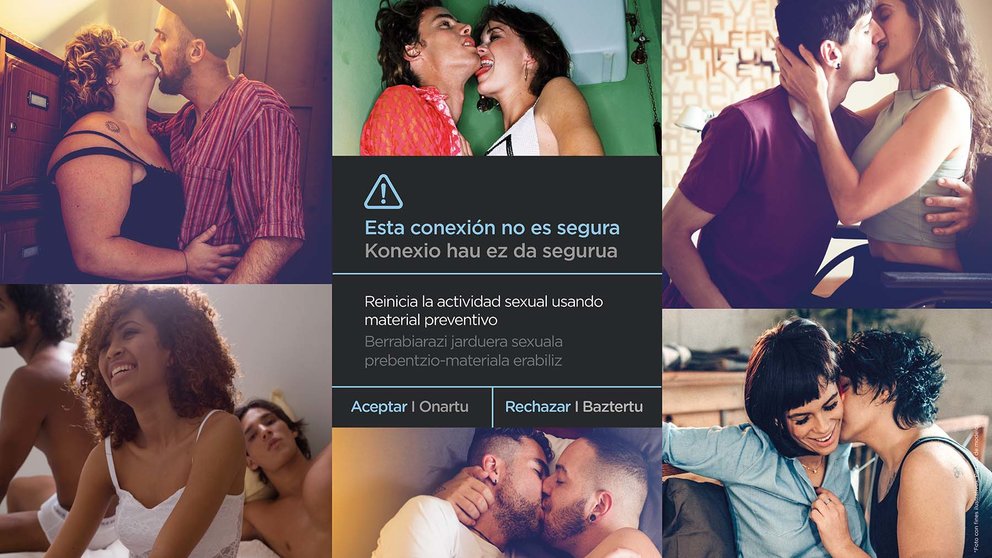 Campaña del Gobierno de Navarra para prevenir las enfermedades de transmisión sexual.