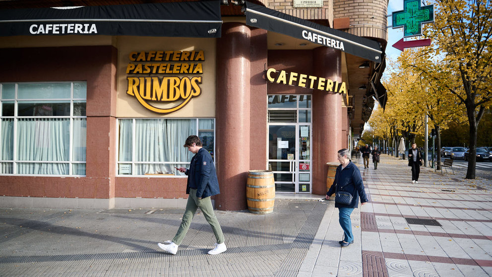 Cafetería Rumbos, en PIO XII, que ha cerrado recientemente. PABLO LASAOSA