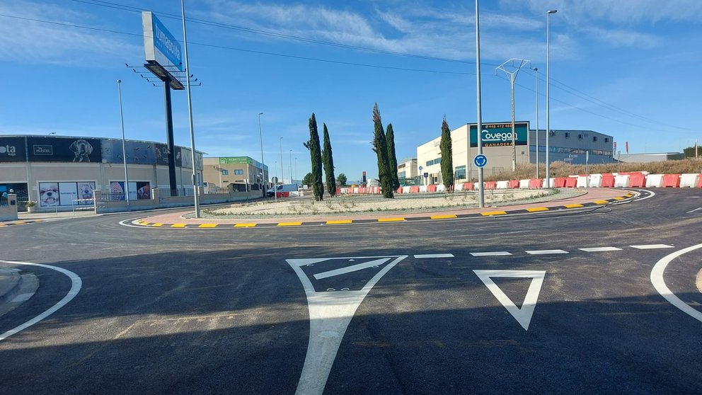 La nueva rotonda Covegán en Tudela. CEDIDA