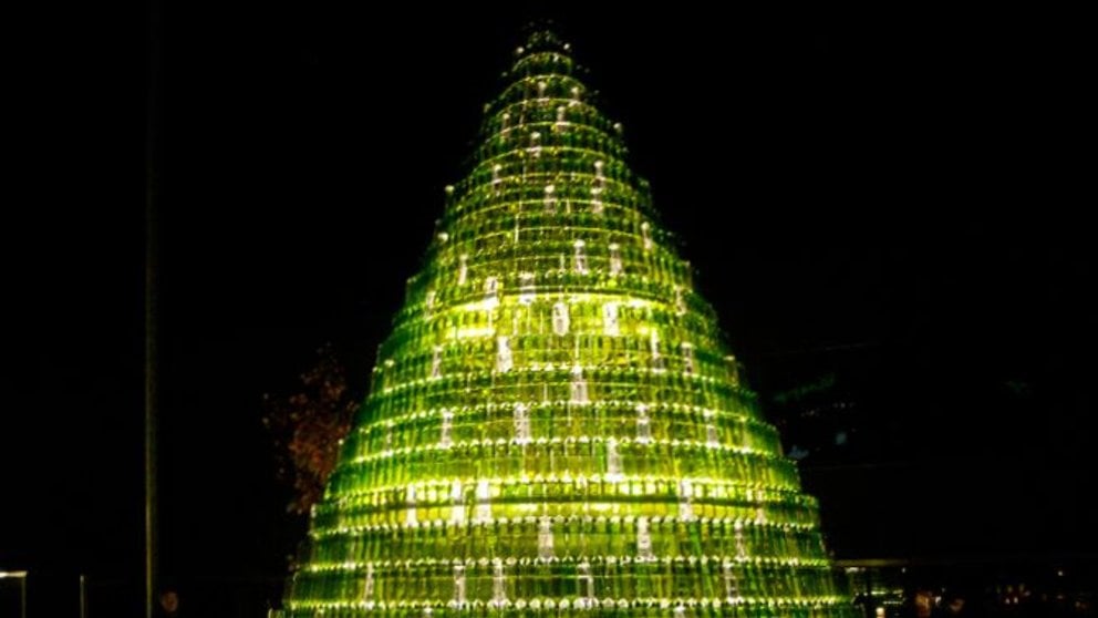 El árbol de Navidad de la Cendea de Cizur es único y sostenible. CEDIDA
