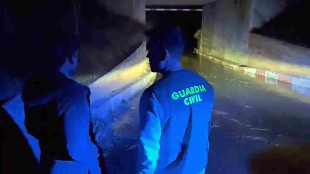 Agentes de la Guardia Civil que participaron en el rescate. GUARDIA CIVIL