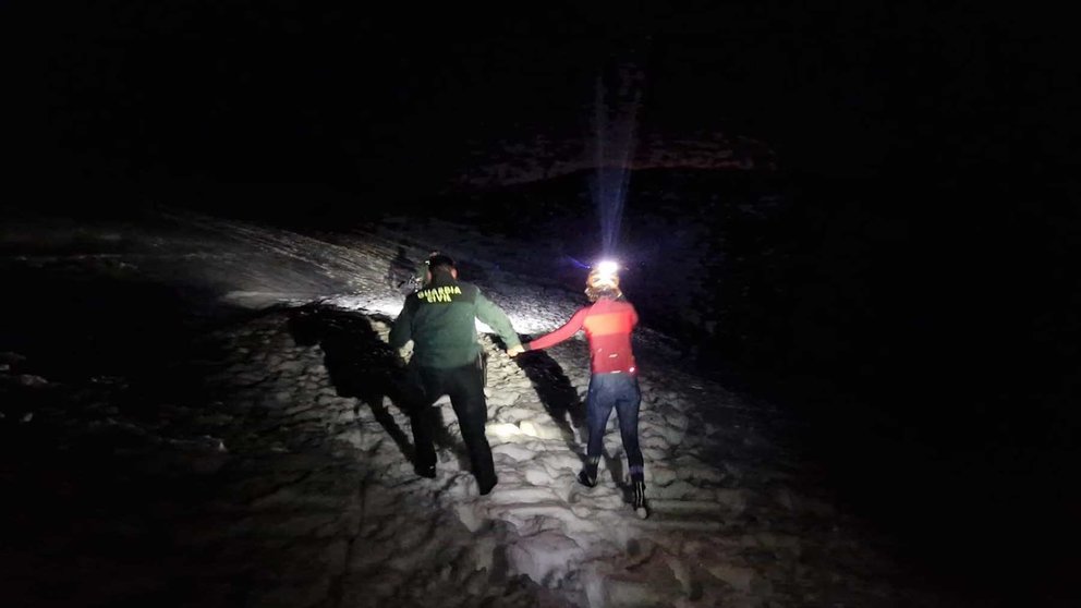 Imagen de la búsqueda de la mujer desaparecida en Isaba. GUARDIA CIVIL