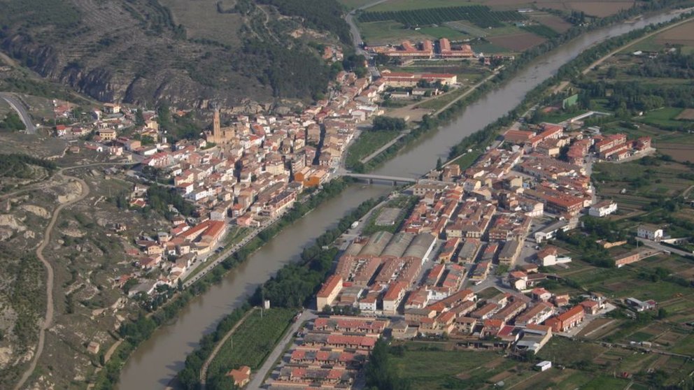 Imagen aérea de Funes. Villadefunes
