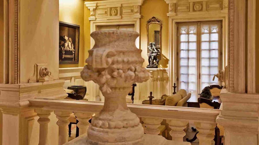 Interior del Palacio de Echauri, sede de la Fundación Echauri, una joya poco conocida y que es visitable en Pamplona. FUNDACIÓN ECHAURI