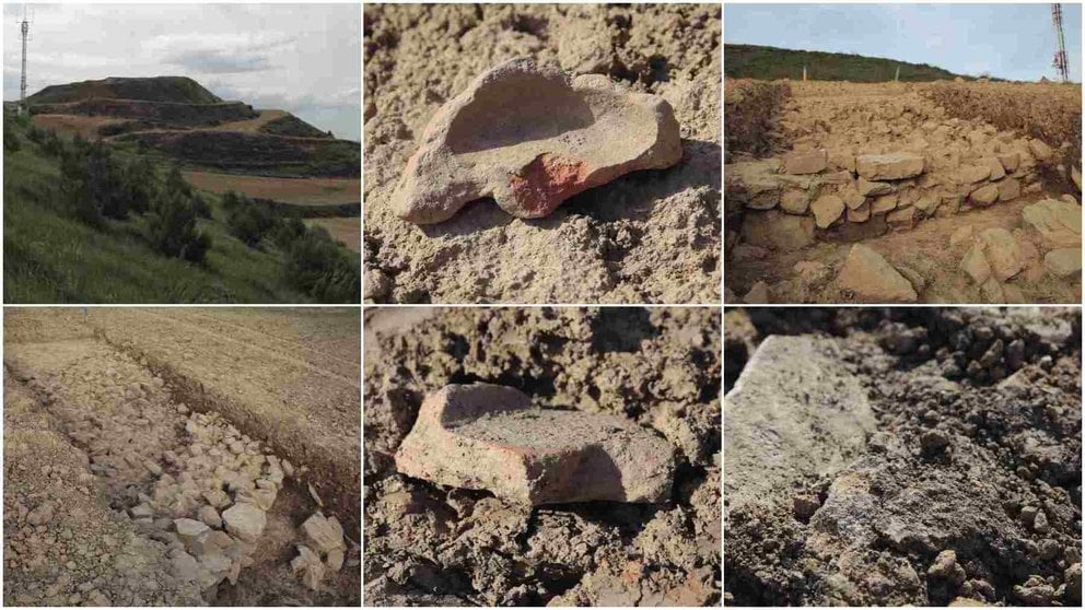 Restos arqueológicos de un poblado de la edad del hierro encontrados en Tiebas-Muruarte de Reta. AMIGOS DE MURU ARTEDERRETA