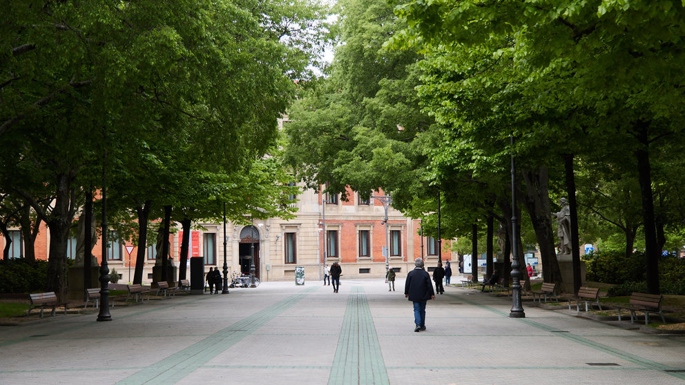 Paseo de Sarasate de Pamplona. IÑIGO ALZUGARAY