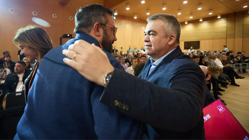 Comit&eacute; Regional del PSN con la presencia de la secretaria general del PSN-PSOE, Mar&iacute;a Chivite, el secretario de Organizaci&oacute;n del PSOE, Santos Cerd&aacute;n, y la ministra de Inclusi&oacute;n, Seguridad Social y Migraciones, Elma Saiz. I&Ntilde;IGO ALZUGARAY