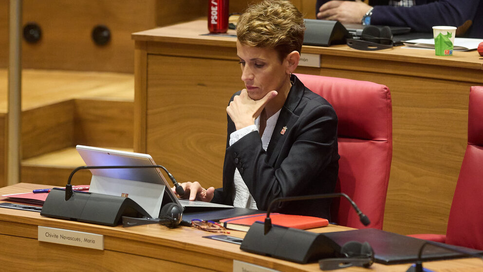 Pleno del Parlamento de Navarra. IÑIGO ALZUGARAY