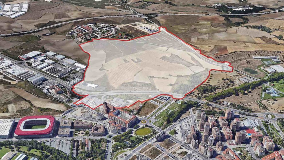 El barrio de Donapea irá al sur de Pamplona, entre Cordovilla y la Universidad de Navarra.