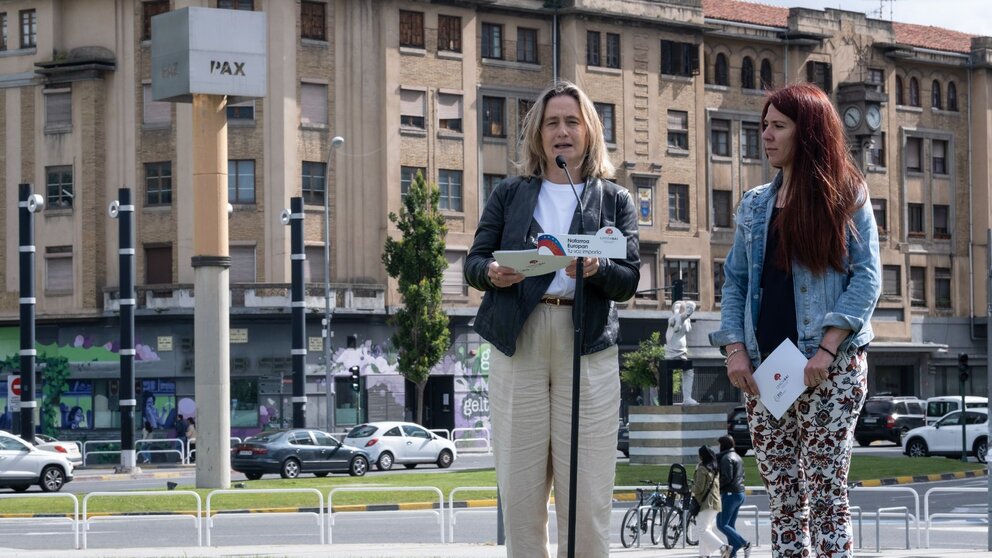 Amaia Arrizabalaga e Itxaso Soto, de Geroa Bai. CEDIDA