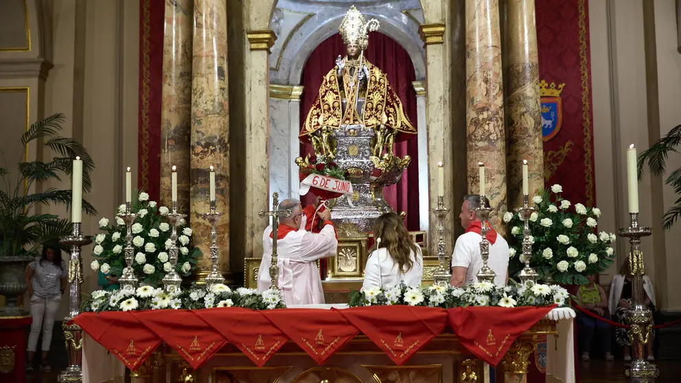 Misa correspondiente al sexto peldaño de la Escalera de San Fermín 2024. IÑIGO ALZUGARAY