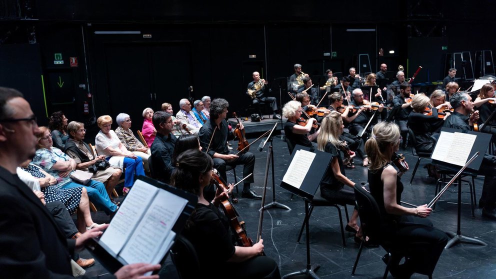 Imagen de uno de los conciertos de laOrquesta Sinfónica de Navarra. FUNDACIÓN BALUARTE