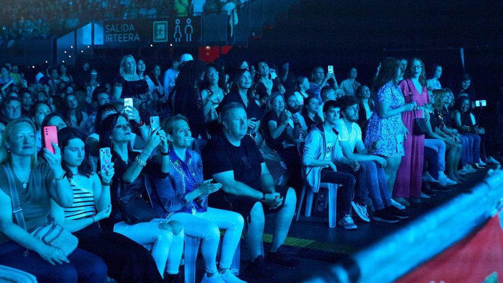 Concierto de David Bisbal en el Pabellón Navarra Arena dentro de su gira "Tour Volaré 2024". IÑIGO ALZUGARAY