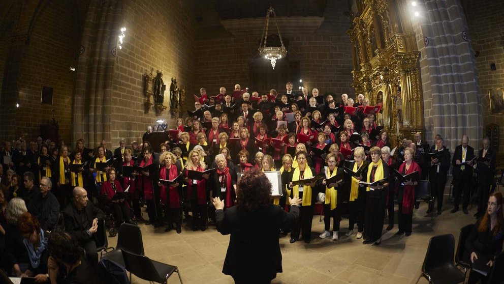 El XII Encuentro Nacional de Coros de Colegios de Médicos ha congregado en Navarra a 9 coros y 350 médicos de toda España, organizado por el Coro de Navarra bajo el lema 'El camino de la escucha'. CEDIDA