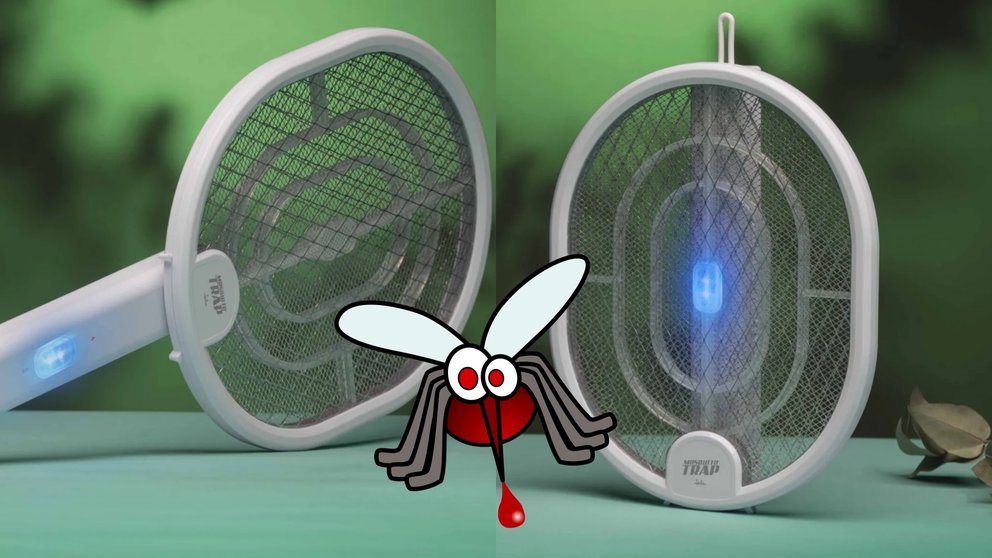 La raqueta eléctrica de Jata acaba con los mosquitos. CEDIDA