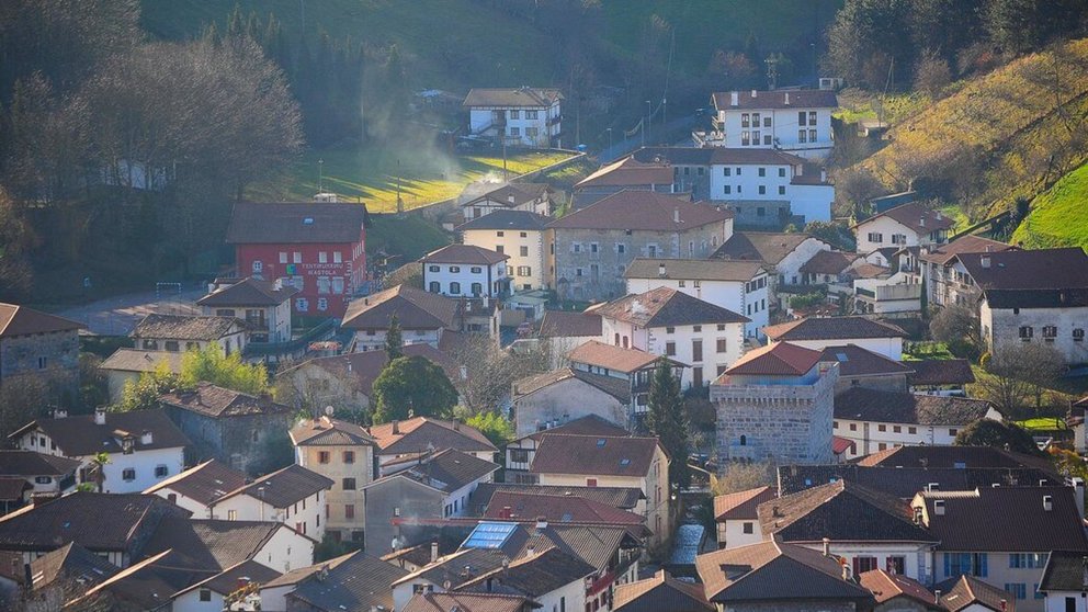 Vista del municipio navarro de Lesaca.