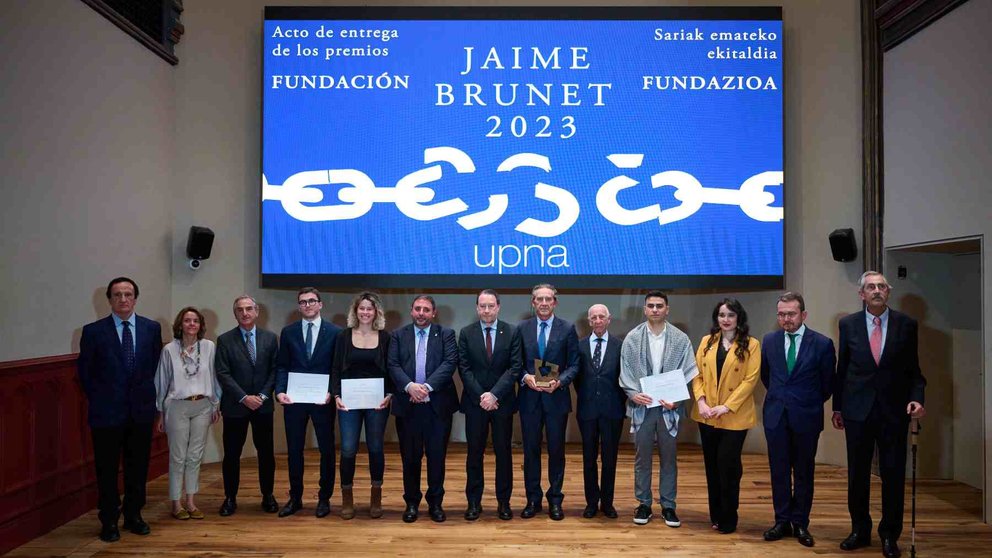 Entrega del premio Jaime Brunet en la Universidad Pública de Navarra. UPNA