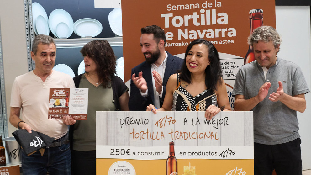 Entrega de premios del Concurso de Tortillas de la VII Semana de la Tortilla de Navarra. IÑIGO ALZUGARAY